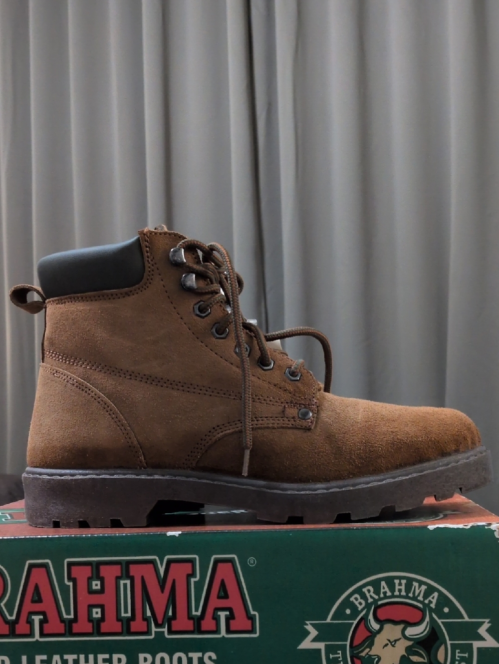 Brahma Rugged Leather Boots Bravo Brown